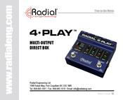 Radial Engineering 4-PLAY User Manual