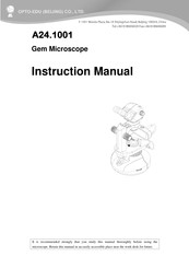 OPTO-EDU A24.1001 Instruction Manual