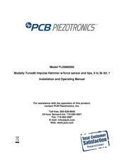 PCB Piezotronics Modally Tuned TLD086D05 Installation And Operating Manual
