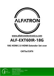 ALFAtron ALF-EXT60IR-18G Quick Start Manual