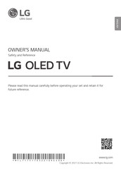 LG OLED55B16LA.AEU Owner's Manual