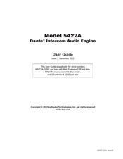Studio Technologies Dante 5422A User Manual