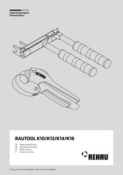 Rehau RAUTOOL K16 Operating Instructions Manual