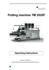 Mayer TM 2020F Manual