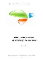 Baudcom BD-ONT-114G-BE User Manual