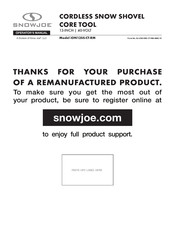 SNOWJOE iON13SS-CT-RM Operator's Manual