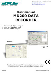 DKS MD200 User Manual
