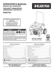 Black Max BM907022 Operator's Manual