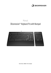 3DConnexion Keyboard Pro with Numpad Manual