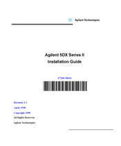 Agilent Technologies 5DX II Series Installation Manual