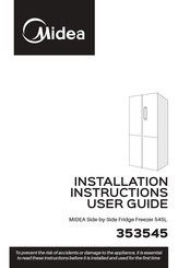 Midea 353545 Installation Instructions & User Manual