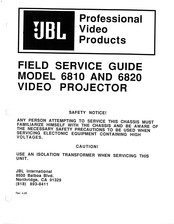 JBL 6820 Field Service Manual