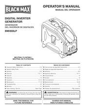 Black Max BMi900LP Operator's Manual