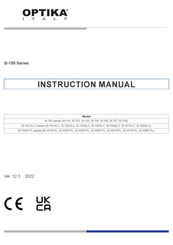 Optica B-157ALC Instruction Manual