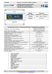 Geca CTR21 User Manual