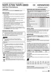 JVC KENWOOD NXR-5700E Instruction Manual