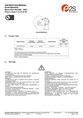 E2S D1xS1FDC024-S Instruction Manual