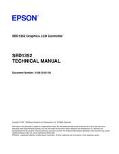 Epson SED1352 Technical Manual