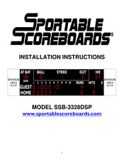 Sportable Scoreboards SSB-3328DSP Installation Instructions Manual