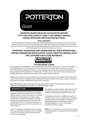 Benchmark POTTERTON Gold Installation And Servicing Instruction