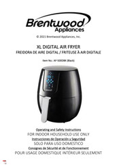 Brentwood Appliances AF-500DBK Operating And Safety Instructions Manual