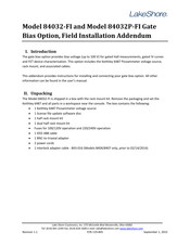 Lakeshore 84032P-FI Installation Manual