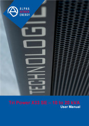 Alpha Outback Energy Tri Power X33 HE User Manual