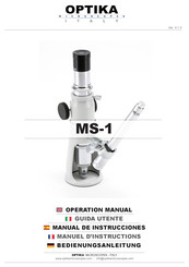 OPTIKA MICROSCOPES MS-1 Operation Manual