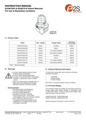 E2S D2xB1X05DC024 Instruction Manual