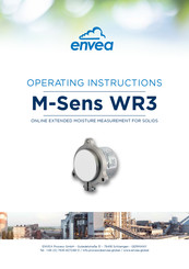 envea M-Sens WR3 Operating Instructions Manual