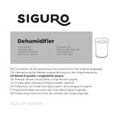 SIGURO SGR-DH-B500W Translation Of The Operating Instructions