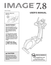 Image Fitness 7.8 Elliptical User Manual