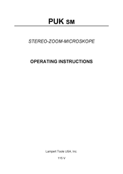 Lampert PUK SM Operating Instructions Manual