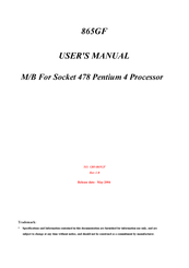 JETWAY 865GF User Manual