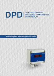 Sentera Controls DPD-F-1K0 Mounting And Operating Instructions
