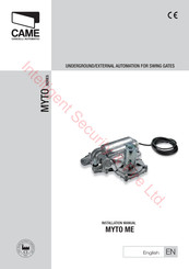 CAME MYTO Series Installation Manual