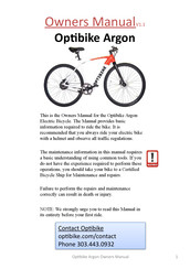 Optibike Argon Owner's Manual