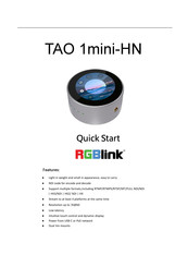 RGBlink TAO 1mini-HN Quick Start Manual
