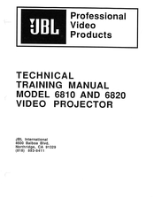 JBL 6820 Technical Training Manual
