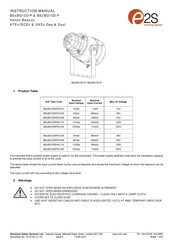 E2S BExBG15D-P Instruction Manual