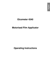 Elcometer 4340 Operating Instructions Manual