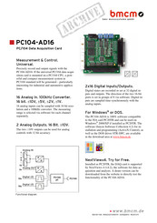 bmcm PC104-AD16 Quick Start Manual