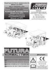 Ferrari Costruzioni Meccaniche FUTURA NORMAL Operating And Service Manual