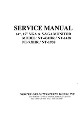 Neotec NT-1938 Service Manual
