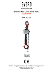 SVERO 1512AL Manual