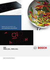 Bosch PKF6 CA1. Series Instruction Manual
