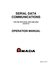 Amada HF25 Operation Manual