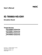 NEC IE-789860-NS-EM1 User Manual