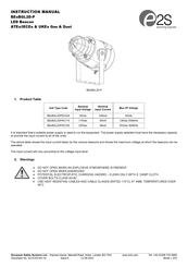 E2S BExBGL2D-P Instruction Manual