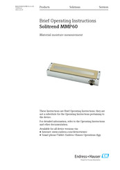 Endress+Hauser Solitrend MMP60 Operating Instructions Manual